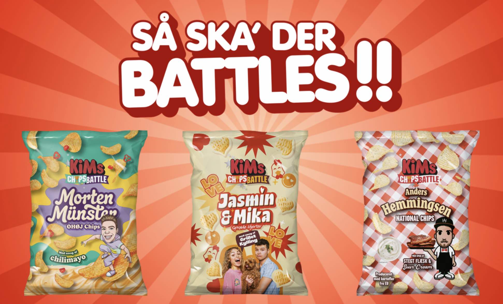 KiMs vilde influencer battle Vil sælge over 2 mio. poser chips